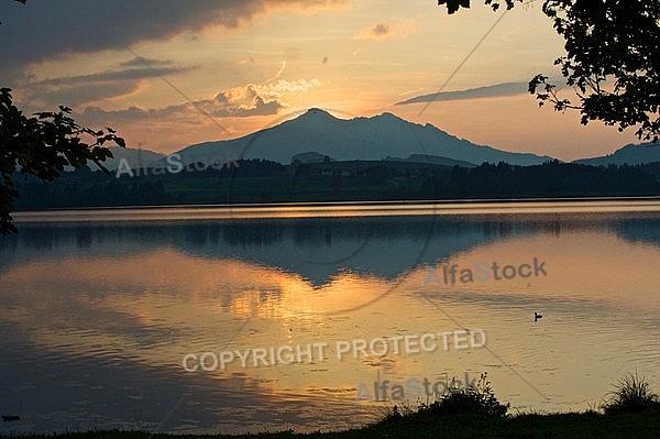 Sunset at the Lake Hopfensee