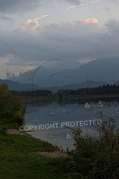 Sunset at the Lake Hopfensee