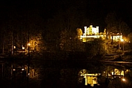 The Amazing Hohenschwangau Castle by night in Germany