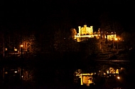 The Amazing Hohenschwangau Castle by night in Germany