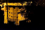 The Amazing Hohenschwangau Castle by night in Germany