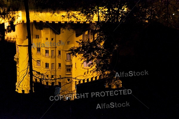 The Amazing Hohenschwangau Castle by night in Germany