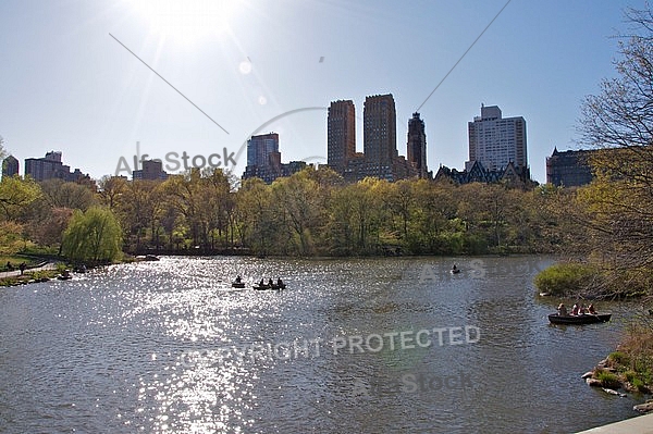 The Lake in Central Park in New York City, United States