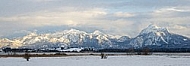 The Tannheim Mountains in Bavaria in Germany