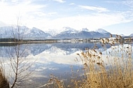 The Tannheim Mountains in Bavaria in Germany