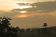 The Tannheim Mountains in Bavaria in Germany