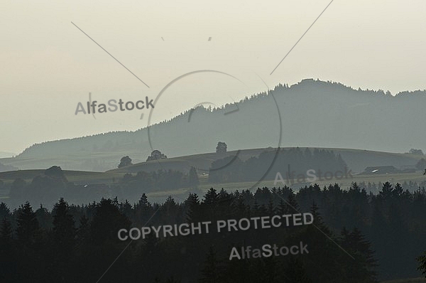 The Tannheim Mountains in Bavaria in Germany