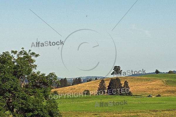 The Tannheim Mountains in Bavaria in Germany