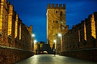 Verona by night, Italy