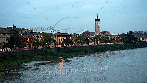 Verona by night, Italy