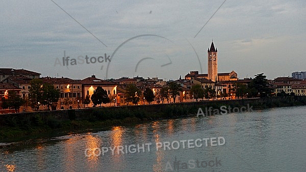 Verona by night, Italy