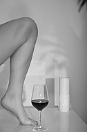 Wine, Beauty model girl, white background