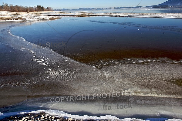 Winter at Lake Forggensee, Germany