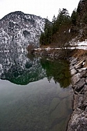 Winter at lake, Plansee, Austria