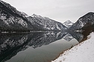 Winter at lake, Plansee, Austria