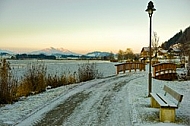 Winter in the Lake Hopfensee, Germany