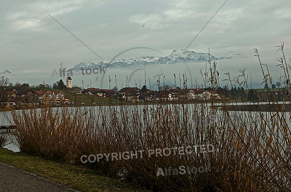 Winter in the Lake Hopfensee, Germany