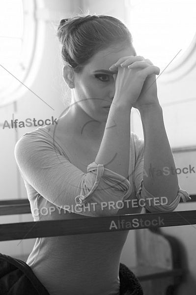 Young girl in the church