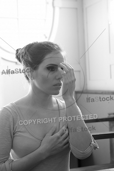 Young girl in the church