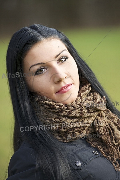 Young girl outdoor portrait