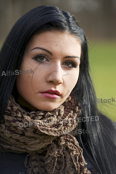 Young girl outdoor portrait