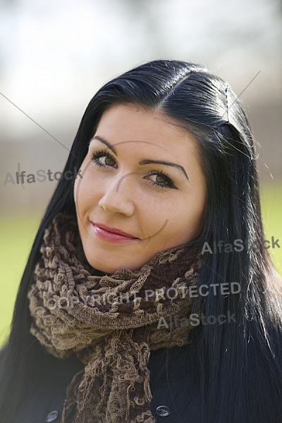 Young girl outdoor portrait