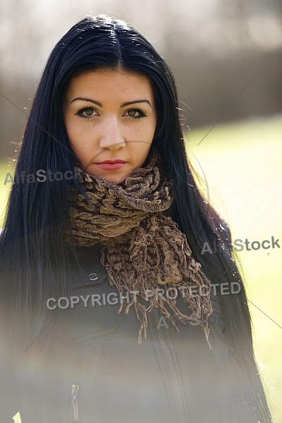 Young girl outdoor portrait