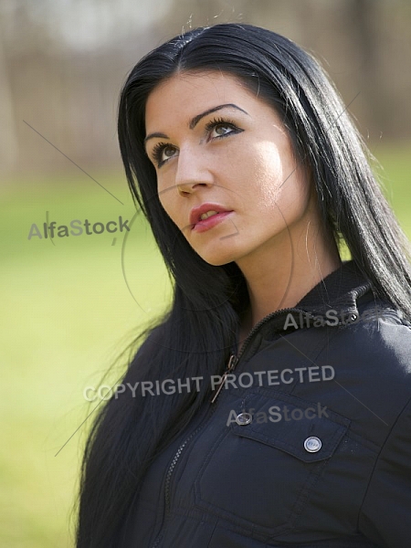 Young girl outdoor portrait