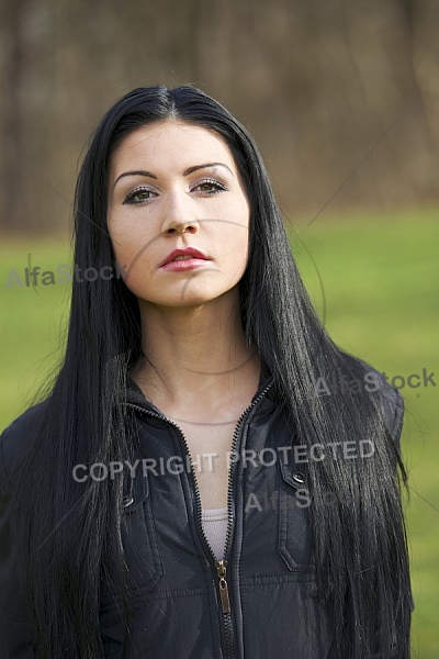 Young girl outdoor portrait