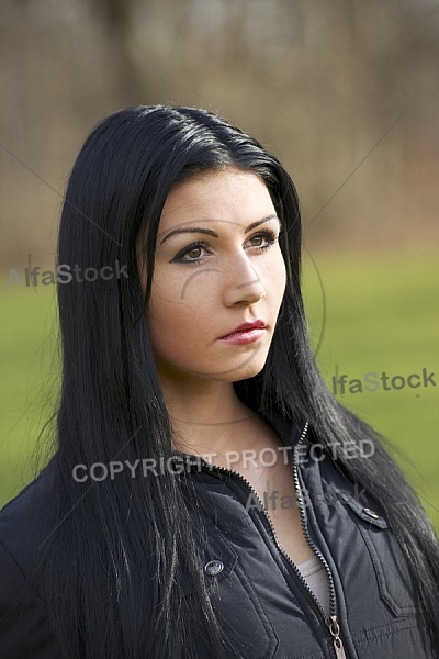 Young girl outdoor portrait