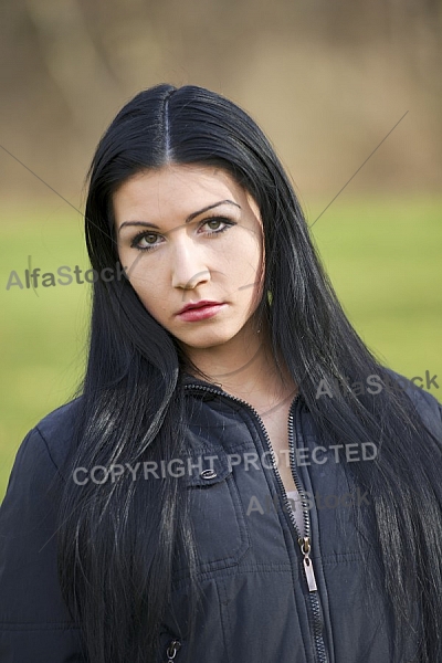 Young girl outdoor portrait