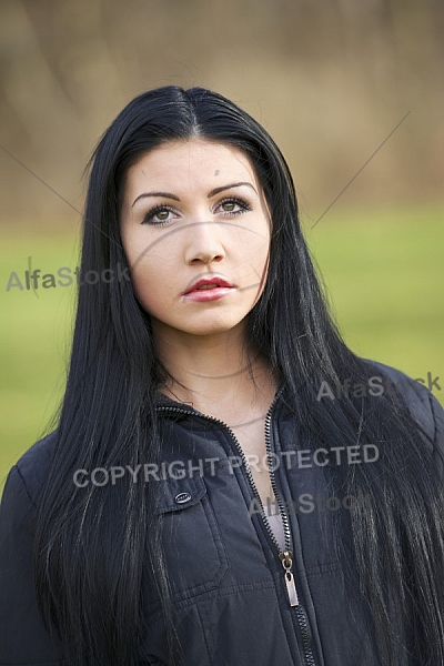 Young girl outdoor portrait