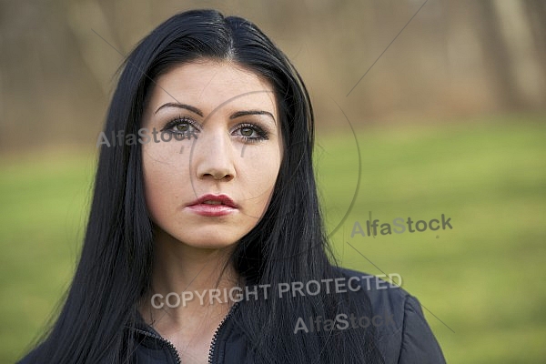 Young girl outdoor portrait