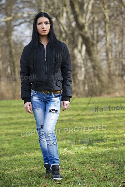 Young girl outdoor portrait