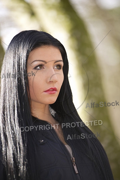 Young girl outdoor portrait