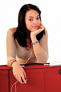 Young girl packs her bags for traveling. White background