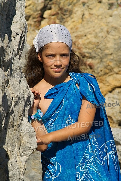 Young girl posing