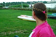 Young girl shooting