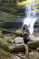 Young girl shooting