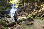 Young girl shooting