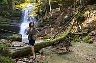 Young girl shooting