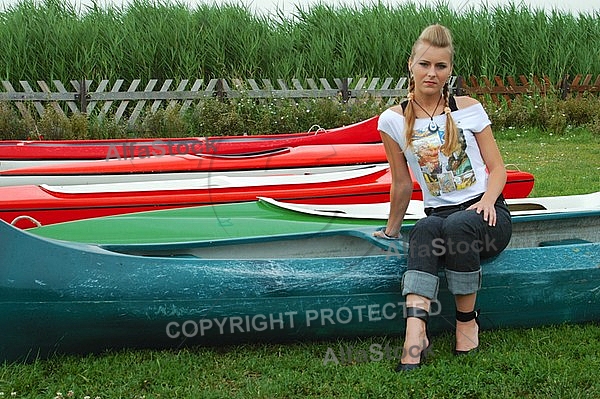 Young girl shooting