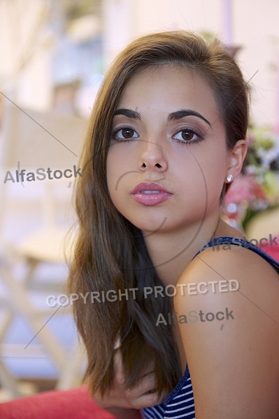 Young girl shooting