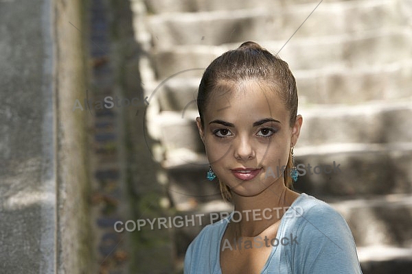 Young girl shooting