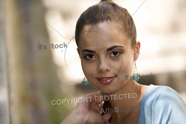 Young girl shooting