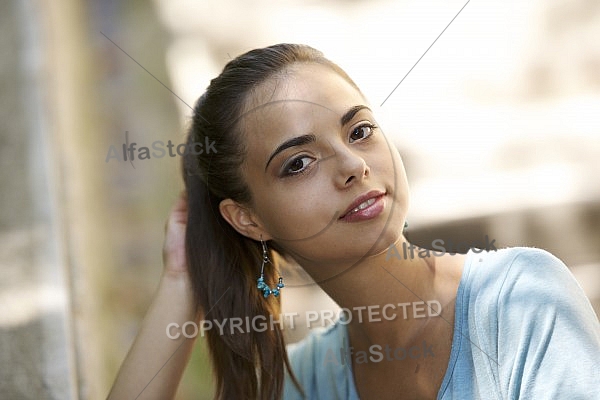 Young girl shooting