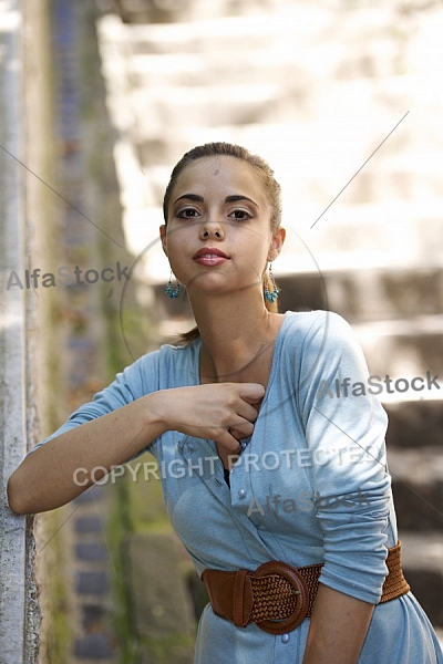 Young girl shooting