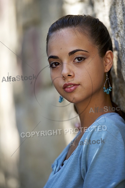 Young girl shooting