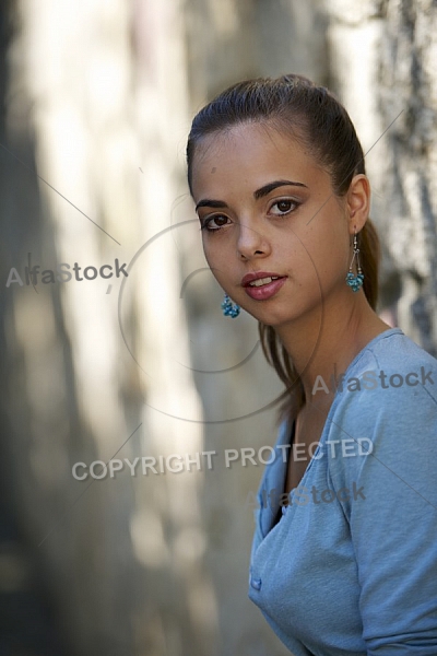 Young girl shooting