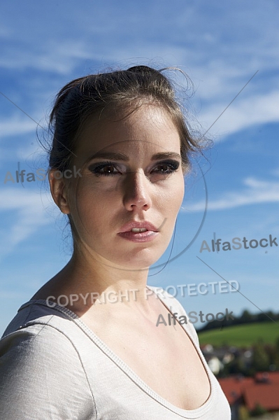 Young girl shooting